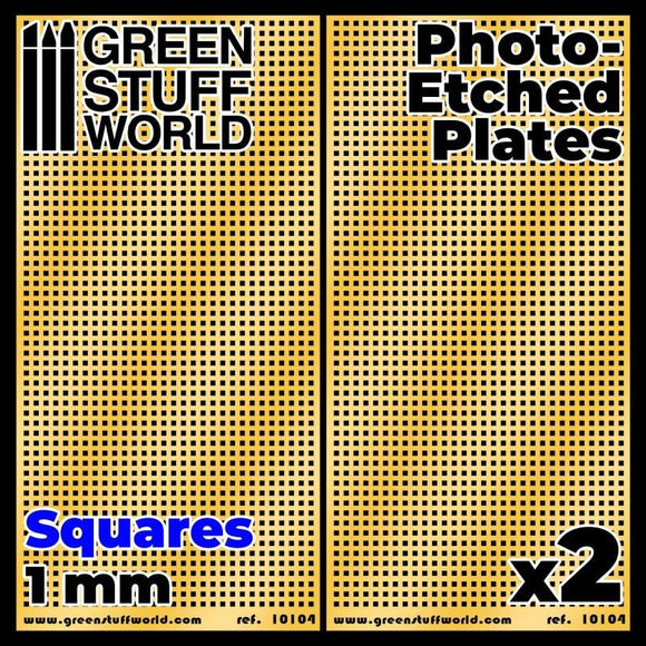 GSW Photo-etched Plates - Large Squares GSW Hobby Green Stuff World 