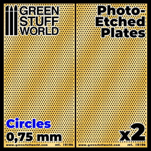 GSW Photo-etched Plates - Medium Circles GSW Hobby Green Stuff World 
