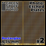 GSW Photo-etched Plates - Medium Rectangles GSW Hobby Green Stuff World 