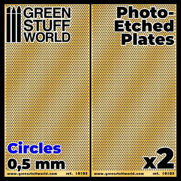 GSW Photo-etched Plates - Small Circles GSW Hobby Green Stuff World 