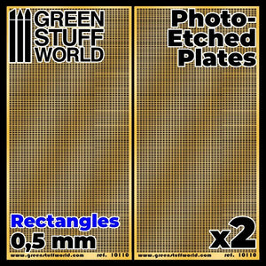 GSW Photo-etched Plates - Small Rectangles GSW Hobby Green Stuff World 