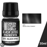 GSW Pigment BLACK STEEL Pigments Green Stuff World 