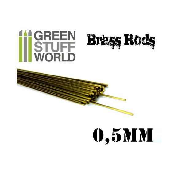 GSW Pinning Brass Rods 0.5mm GSW Hobby Green Stuff World