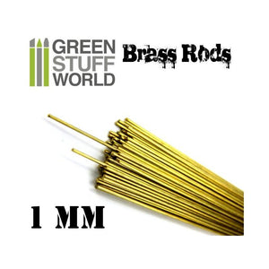 GSW Pinning Brass Rods 1mm GSW Hobby Green Stuff World