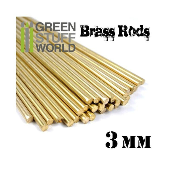 GSW Pinning Brass Rods 3mm GSW Hobby Green Stuff World 