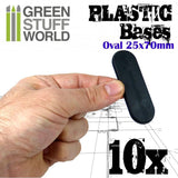 GSW Plastic Bases - Oval Pill 25x70mm BLACK GSW Hobby Green Stuff World 