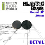 GSW Plastic Bases - Round Lip 30mm GSW Hobby Green Stuff World 