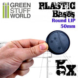 GSW Plastic Bases - Round Lip 50mm GSW Hobby Green Stuff World 