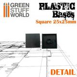 GSW Plastic Square Bases 25x25 mm GSW Hobby Green Stuff World 