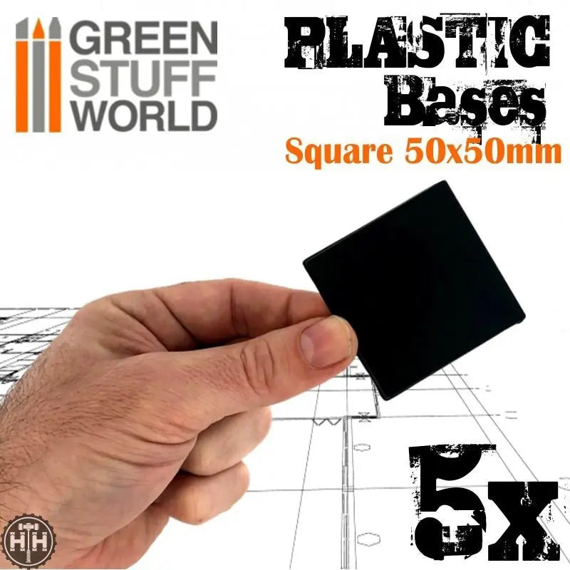 HammerHouse | GSW Plastic Square Bases 50x50mm by Green Stuff World at ...