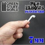 GSW Plasticard Pipe ELBOWS 7mm GSW Hobby Green Stuff World 