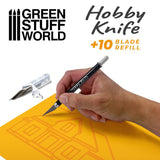 GSW Professional Metal HOBBY KNIFE with spare blades Hobby Tools Green Stuff World 