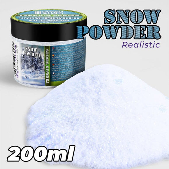 GSW REALISTIC Model SNOW Powder 200ml Basing Green Stuff World 
