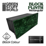 GSW Rectangular Top Display Plinth 12x6cm - Black Plinth Green Stuff World 