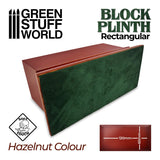 GSW Rectangular Top Display Plinth 12x6cm - Hazelnut Brown Plinth Green Stuff World 