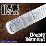 GSW Roller Double Diamond Texture Rollers Green Stuff World 