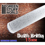 GSW Roller Dutch Bricks 15mm Texture Rollers Green Stuff World 