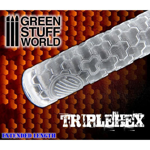 GSW Roller Triple Hex Texture Rollers Green Stuff World 