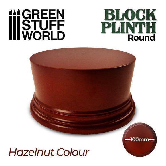 GSW Round Block Plinth 10cm - Hazelnut Plinth Green Stuff World 