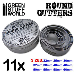 GSW Round Cutters for Bases GSW Hobby Green Stuff World 