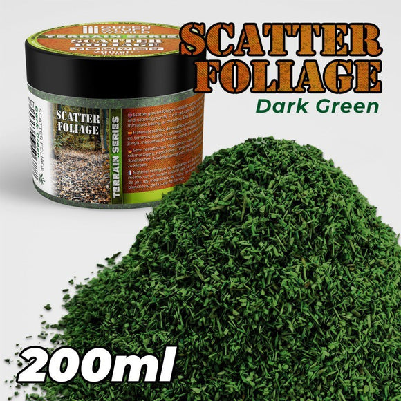 GSW Scatter Foliage - DARK Green - 200ml Flock Green Stuff World 