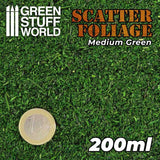 GSW Scatter Foliage - Medium Green (200ml) Flock Green Stuff World 