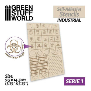 GSW Self-adhesive stencils - Industrial Stencils Green Stuff World 