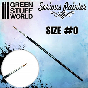 GSW Serious Painter Kolinsky Sable Brush - Size 0 GSW Hobby Green Stuff World 