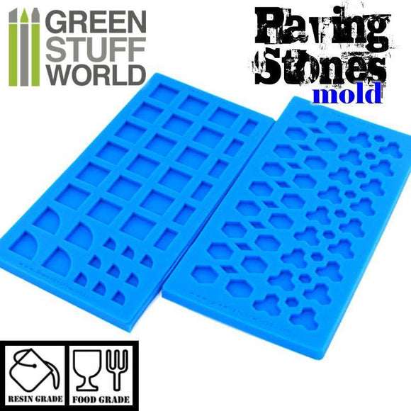 Green Stuff World Acrylic Molds - TriHex Paver