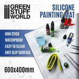 GSW Silicone Painting Mat 600x400mm Generic Green Stuff World 