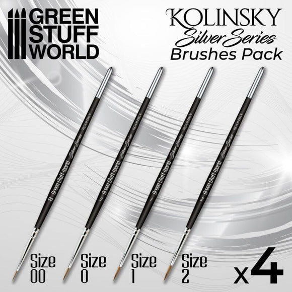 GSW Silver Series Kolinsky Brush Set Brush Green Stuff World 
