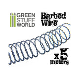 GSW Simulated BARBED WIRE - 1/48-1/52 (30mm) Wire Green Stuff World 