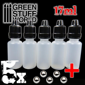 GSW Spare Paint Pots for mixes with Mixing Balls GSW Hobby Green Stuff World 