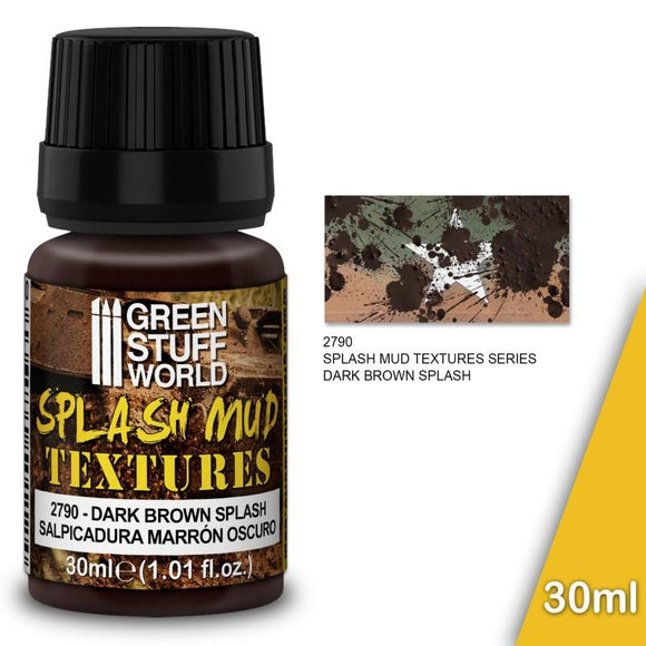 GSW Splash Mud Textures - DARK BROWN 30ml Textures Green Stuff World 