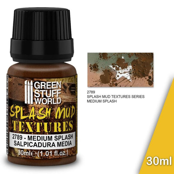 GSW Splash Mud Textures - MEDIUM BROWN 30ml Textures Green Stuff World 
