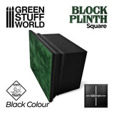 GSW Square Top Display Plinth 10x10cm - Black Plinth Green Stuff World 