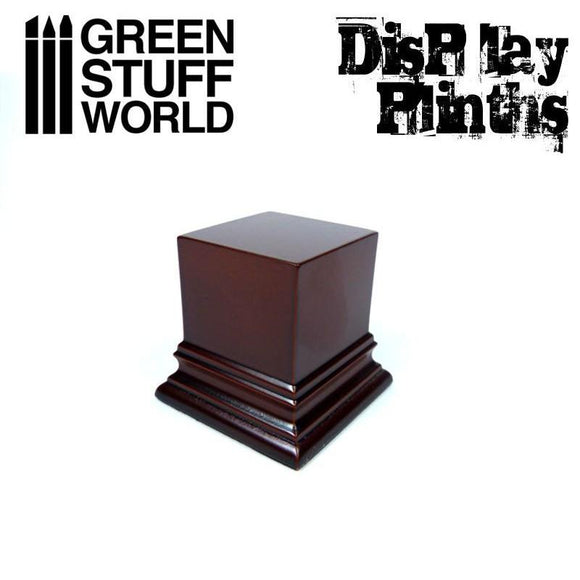 GSW Square Top Display Plinth 4x4 cm - Hazelnut Brown GSW Hobby Green Stuff World 