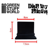 GSW Square Top Display Plinth 6x6 cm - Black GSW Hobby Green Stuff World 