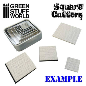 GSW Squared Cutters for Bases Hobby Tools Green Stuff World 