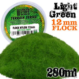 GSW Static Grass Flock 12mm - Light Green - 280 ml GSW Hobby Green Stuff World 