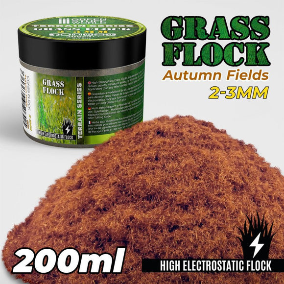 GSW Static Grass Flock 2-3mm - AUTUMN FIELDS - 200 ml Flock Green Stuff World 