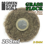 GSW Static Grass Flock 2-3mm - Brown Moor Grass - 200 ml Flock Green Stuff World 