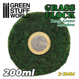 GSW Static Grass Flock 2-3mm - DEEP GREEN MEADOW - 200 ml Flock Green Stuff World 