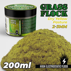 GSW Static Grass Flock 2-3mm - DRY YELLOW PASTURE - 200 ml Flock Green Stuff World 