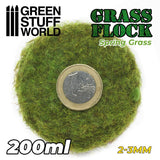 GSW Static Grass Flock 2-3mm - SPRING GRASS - 200 ml Flock Green Stuff World 