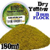 GSW Static Grass Flock 3 mm - Dry Yellow - 180 ml GSW Hobby Green Stuff World 