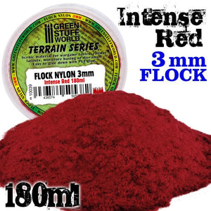GSW Static Grass Flock 3 mm - Intense Red - 180 ml GSW Hobby Green Stuff World 
