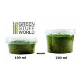 GSW Static Grass Flock 3 mm - Realistic Green - 180 ml GSW Hobby Green Stuff World 