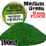 GSW Static Grass Flock 6 mm - Medium Green 180 ml Flock Green Stuff World 