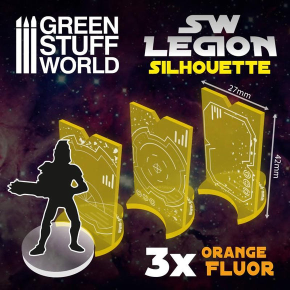 GSW SW Legion Silhouette - Fluor Orange Game Measure Green Stuff World 